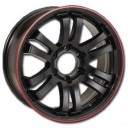 WHEEL MAX HEXA-T6 BLACK EXTRA/RED LINE