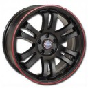 WHEEL MAX HEXA T6 BLACK EXTRA/RED LINE MATT 