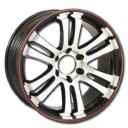 WHEEL MAX HEXA-T6 BLACK MATT/RED LINE