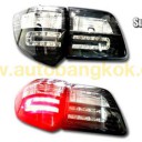 LED REAR LAMP BLACK AND CLEAR LENS